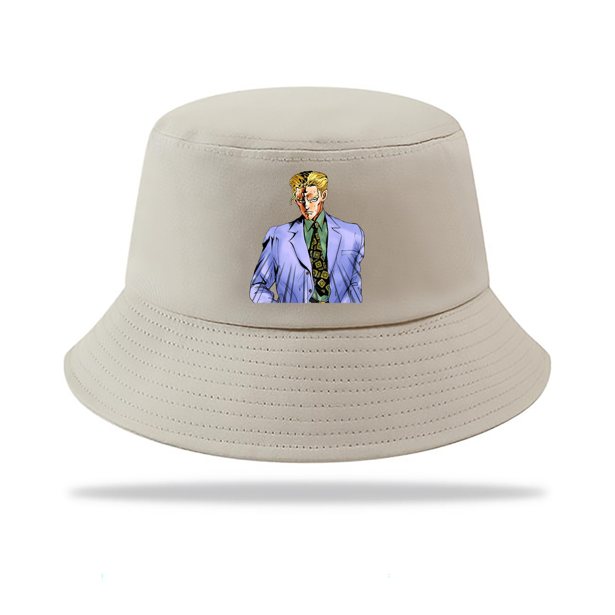 （画像用） ジョジョの奇妙な冒険 きら よしかげ JoJo's Bizarre Adventure Kira Yoshikage アウトドア日除けバケットハット